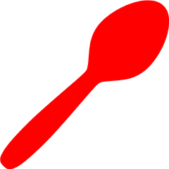 Red Spoon Icon - Red Spoon Clipart Png