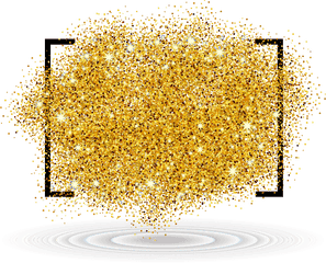 Gold Glitter Border Png - Desktop Wallpaper Clip Art Gold Brush Stroke Png Gold