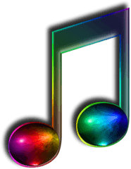Mq Rainbow Music Notes Note - Sticker By Marras Rainbow Music Note Png