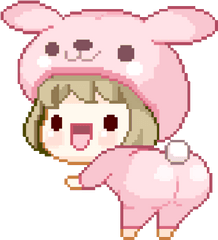 Anime Bunny Gif - Gif Kawaii Png