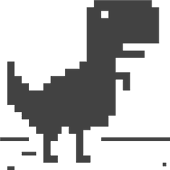 Pixilart - R A W R E X E By Blurr Transparent Chrome Dinosaur Png