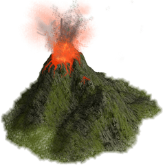 Volcano Png Transparent Images - Erupting Volcano Transparent Background