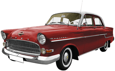 Pixab - Red Vintage Car Png