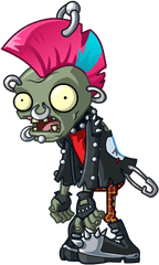 Punk Rock Alien - Plants Vs Zombies Punk Zombie Png