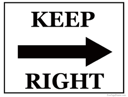 Keep Right Download HD PNG