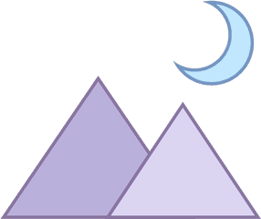 Download Hd Purple Crescent Moon Png - Flag Of Guyana Triangle