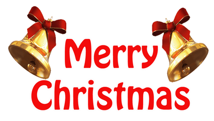 Download Merry Christmas Bells Transparent Background - Handbell Png