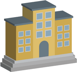 Free Building Apartments Color Vector Icon - Arch Png