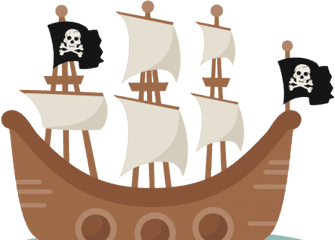 Download Pirate Ship Clipart - Pirate Clipart Cute Ship Png