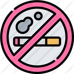 No Smoking - Free Signs Icons No Smoking Pink Sign Png