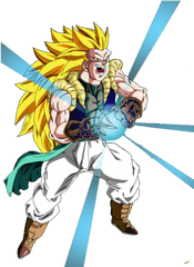 Dbz Gotenks Ssj3 Gt Fanart - Dragon Ball Gt Gotenks Ssj3 Png