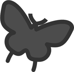 Butterfly Silhouette Clip Art - Vector Clip Art Silhouette Png