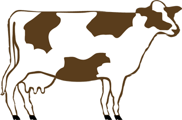 Clipart Goat Cow Transparent Free For - Fat Cow Clip Art Png