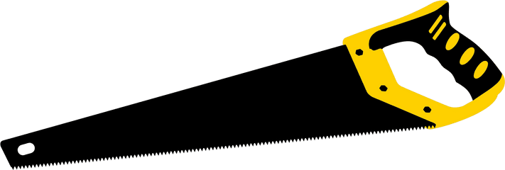 Hand Saw Tool - Vector Saw Png