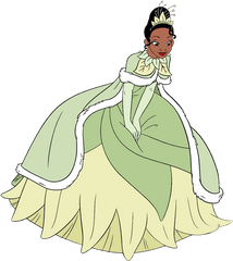 Download Tiana Wearing Winter Coat - Princess And The Frog Clipart Png