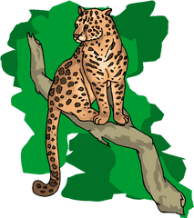 Free Cheetah Clipart 5 - Clipartix Cheetah Habitat Clip Art Png