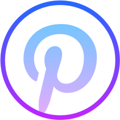 Pinterest Icon - Blue Pinterest Logo Png