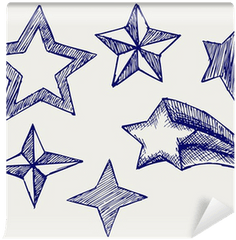 Star Icons Doodle Style Wall Mural U2022 Pixers - We Live To Change Different Ways To Draw A Star Png