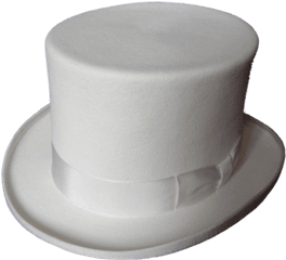 Top Hat White - Transparent White Top Hat Png