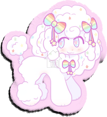 Rainbow Cloud Ami - Dot Png