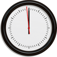 Wall Black Clock PNG Image High Quality