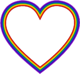 Rainbow Heart Png Softie Soft Sticker - Transparent Rainbow Heart