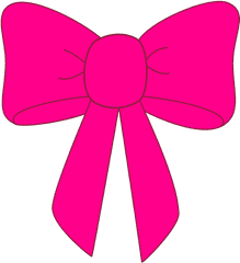 Best Bow Clip Art - Transparent Background Pink Bow Clipart Png