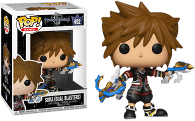 Funko Pop Kingdom Hearts Iii - Sora With Dual Blasters 492 Sora Guardian Form Funko Pop Png