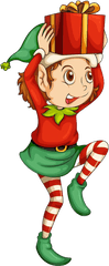 Christmas Elf Png Image - Transparent Background Christmas Elf Clipart