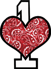 Bandana Pattern Png - Heart Clipart Full Size Clipart Bandana Pattern Transparent