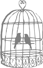 Download Hd Drawn Birdcage Black And White - Bird Cage Clip Birdcage Clipart Png