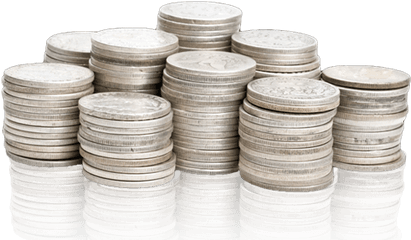 Silver Coins Transparent Png - Silver Coins Transparent Background