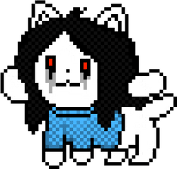 Pixel Art Gallery - Temmie Pixel Art Png