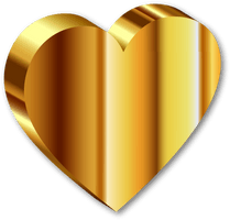 Heart Abstract Gold Free Download Image - Free PNG