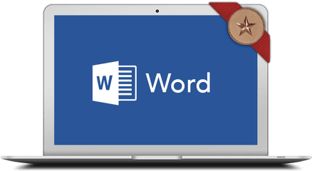 Introduction To Microsoft Word Course Odyssey Training - Microsoft Word Logo On A Computer Png