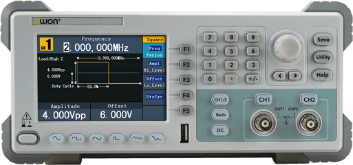 Owon Ag1012f 10mhz 2 - Ch Arbitrary Waveform Generator Owon Ag1022f Png