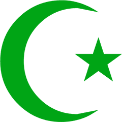 Green New Moon - Pakistan Flag Moon And Star Png