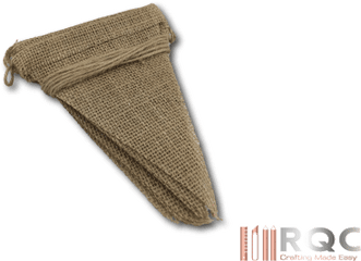 Vintage Jute Burlap Pennant Style Photography Prop Triangle Banner - Wool Png