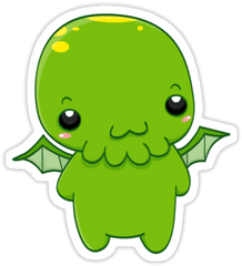 Cthulhu Tattoo Monster Stickers Png Transparent