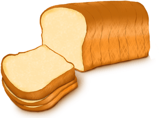 Bread A Slice Of Bakery - Loaf Bread Clipart Png