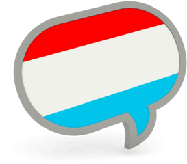 Speech Bubble Icon Illustration Of Flag Luxembourg - Sign Png