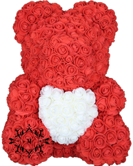 White Heart Png Transparent - Heart 5214197 Vippng Teddy Aus Rosen