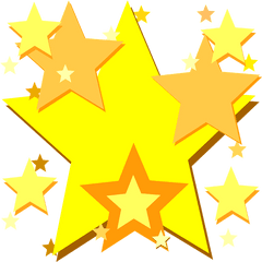 Yellow Stars Clipart Transparent Png - Big Yellow Star