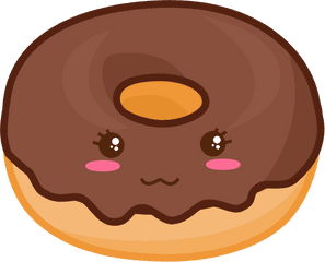 Chocolate Kawaii Png Transparent Images - Dibujos De Donas Kawaii