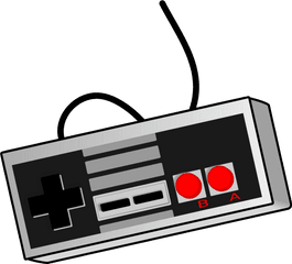 Retro Gamepad - Video Game Controller Clip Art Png