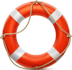 Download Swimming Pool Orange Tube Life Buoy - Swimming Tube Life Buoy Png