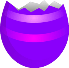 Cracked Easter Egg Clip Art Png - Cracked Open Easter Egg