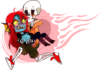 Underswap - Underswap Papyrus X Chara Png