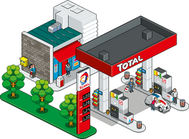 Gas Station PNG Download Free