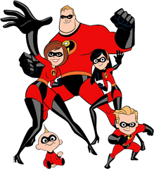 Clip Art Disney - Incredibles Family Png